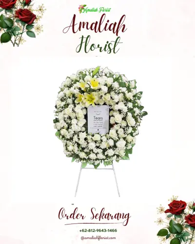 Krans Bunga Duka Cita di Panyingkiran Kidul