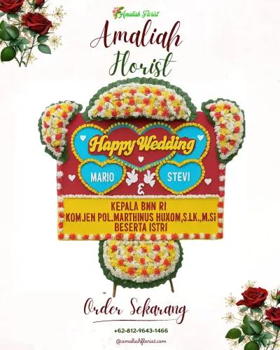Karangan Papan Bunga Pernikahan di Panyingkiran Kidul